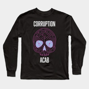 ACAB Police Corruption Death Maze Long Sleeve T-Shirt